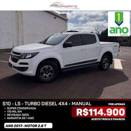 CHEVROLET S10 2.8 LS 4X4 CD 16V TURBO DIESEL 4P MANUAL CHEVROLET S10 2.8 LS 4X4 CD 16V TURBO DIESEL 4P MANUAL
